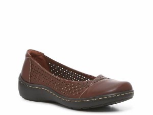 クラークス レディース スリッポン・ローファー シューズ Cora Iris Slip-On Brown