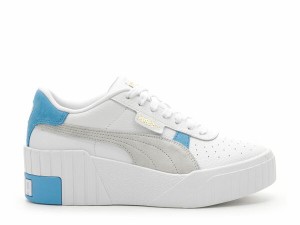 プーマ レディース スニーカー シューズ Cali Wedge Sneaker - Women's White/Blue