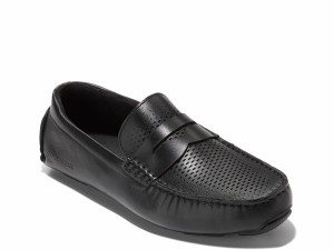 コールハーン メンズ スリッポン・ローファー シューズ Grand Laser Driving Loafer Black