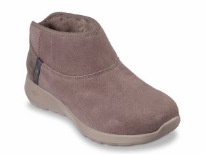 スケッチャーズ レディース ブーツ・レインブーツ シューズ Slip-Ins On-The-Go Joy Always Cozy Bootie Taupe