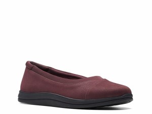 クラークス レディース パンプス シューズ Cloudsteppers Breeze Ayla Ballet Flat Burgundy