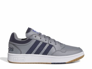 アディダス メンズ スニーカー シューズ Hoops 3.0 Low Classic Vintage Sneaker - Men's Grey/Blue