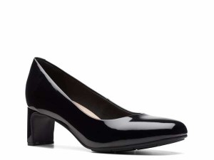 クラークス レディース パンプス シューズ Kyndall Pump Black Patent