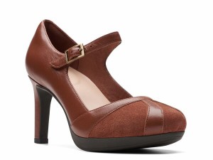 クラークス レディース パンプス シューズ Ambyr Light Mary Jane Pump Cognac