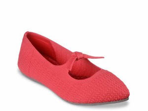 スケッチャーズ レディース パンプス シューズ Cleo Point Nostalgic Days Skimmer Flat Red