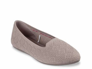 スケッチャーズ レディース パンプス シューズ Cleo Smoking Slipper Taupe