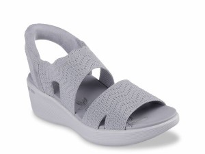 スケッチャーズ レディース サンダル シューズ Hands Free Slip-InsR Pier-Lite Slip On Sandal Grey