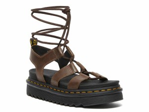 ドクターマーチン レディース サンダル シューズ Nartilla Platform Sandal Dark Brown