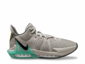 ナイキ メンズ スニーカー シューズ LeBron Witness 7 Basketball Sneaker - Men's Grey/Green