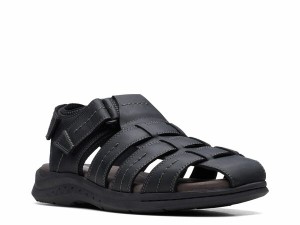 クラークス メンズ サンダル シューズ Walkford Fisherman Sandal Black