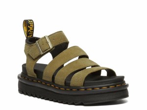 ドクターマーチン レディース サンダル シューズ Blaire Wedge Sandal - Women's Olive Green