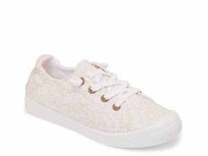 ロキシー レディース スニーカー シューズ Bayshore Plus Sneaker Beige/White Floral Print Textile