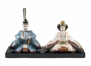 リヤドロ 雛人形 Lladro ひな人形 雛 親王飾り 60周年記念モデル 本体のみ 台座付 【2024年度新作】【国内正規流通品】 h063-01008624