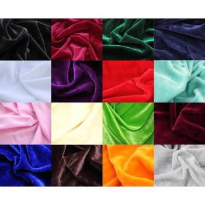 【送料無料!】カラー ベロア 生地 ポリエステル100% 1.5×2m 全16色 ベルベット ハンドメイド 手芸 裁縫 用 無地 布 布地 DIY 手作