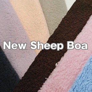 New Sheep Boa シープボア フェイクファー 生地 エコファー 布 無地 秋冬 ポリエステル