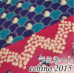 【ツヤありラミネート版】10th Anniversary echino 2015生地 布 echino エチノ綿麻