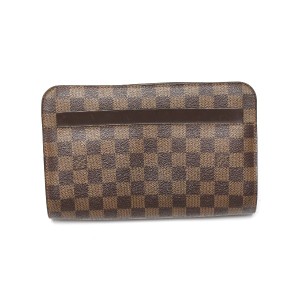 クラッチバッグ ダミエ エベヌ サンルイN51993 ルイヴィトン ブラウン セカンドバッグ LOUIS LV【SS】【中古】