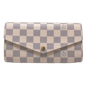 長財布 アズール ポルトフォイユ・サラN63208 ルイヴィトン ホワイト×グレー 長財布 LOUIS  LV【SS】【中古】