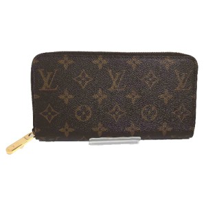 長財布 モノグラム ジッピーウォレットM42616 ルイヴィトン ブラウン 長財布 LOUIS VUIT LV【中古】