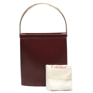 ハンドバッグ  トリニティ カルティエ ボルドー ハンドバッグ CARTIER【SS】【中古】