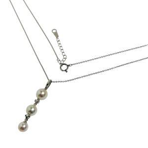 ネックレス パール 750WGネックレス タサキ シルバー ネックレス TASAKI【SS】【中古】