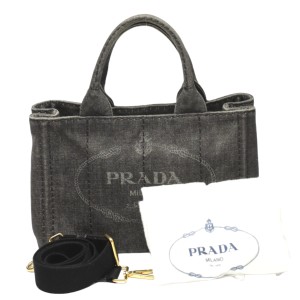 トートバッグ  カナパミニ1BG439 プラダ ブラック トートバッグ PRADA【SS】【中古】