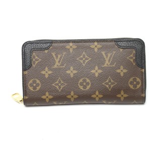 ジッピー・ウォレット モノグラム レティーロM61855 ルイヴィトン ノワール 長財布 LOUIS V LV【SS】【中古】