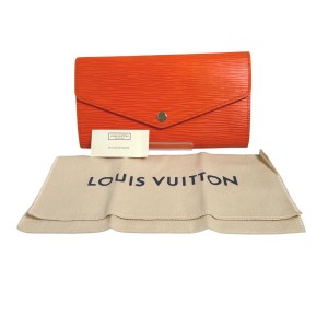 長財布 エピ ポルトフォイユ・サラM60584 ルイヴィトン オレンジ 長財布 LOUIS VUITTO LV【SS】【中古】