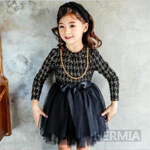 ワンピース 子供服 女の子 子ども 卒園式 ドレス フォーマル 女児 卒業式 結婚式 韓国風 長袖 春 可愛いリボン付き子供ワンピース 可愛いの通販はau Wowma ワウマ Hermia 商品ロットナンバー