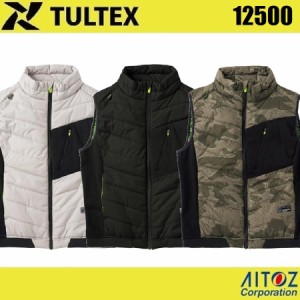 タルテックス アイトス 12500 中綿ベスト AITOZ TULTEX (社名ネーム一か所無料)
