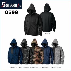 ベルベッティフリースパーカー 0599 S〜５L SLASH シンメン