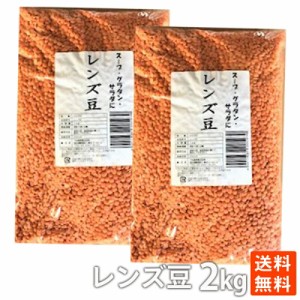 ポイント消化 レンズ豆 1kg×2　大容量 お買い得 健康食