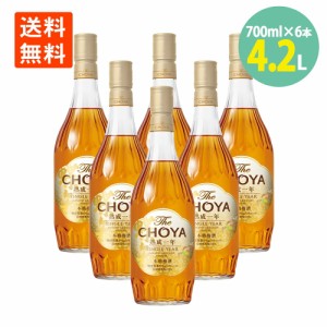 チョーヤ梅酒 TheCHOYA熟成1年 700ml×6本 紀州南高梅 国産梅100% 送料無料 本格梅酒 梅酒 CHOYA 1年熟成 うめしゅ うめ酒 ウメシュ 紀州