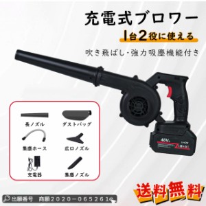 夏新作 送料無料 新作 充電式 ブロワー コードレス ブロワー 小型 集塵機 ミニ 庭掃除 洗車 園芸設備 充電式ブロワー 電動ブロア セット 