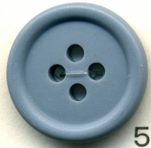トップカラーポリボタン（マット）　４つ穴　ブルーグレー