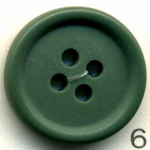 トップカラーポリボタン（マット）　４つ穴　スピナッチグリーン