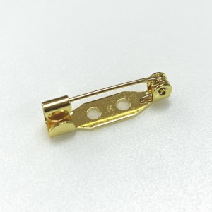 【日本製】　造花ピン/コサージュピン/ブローチピン　20mm　ゴールド　【10個入り】