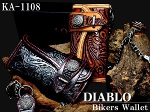 DIABLO ディアブロ 男性用 長財布 ブランド バッファローレザー メンズ本革 ka1108 牛革 ロングウォレット 送料無料