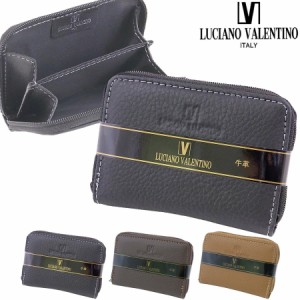 LUCIANO VALENTINO ルチアーノ バレンチノ メンズ コンパクト財布 ＆ パスケース 牛革 luv-3008   黒 ブラック ブラウン キャメル 箱無し
