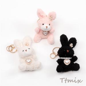 うさぎ ネザーランドドワーフ ストラップ うさぎさん羊毛