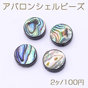 アバロンシェルビーズ コイン型 10mm【2ヶ】