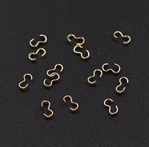 8の字カン 7×4mm アクセサリーパーツ ゴールド【100ヶ】