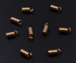 コイルパーツ 4×9mm アクセサリーパーツ ゴールド【100ヶ】