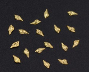 ネイルパーツ メタルパーツ 巻貝 3×7mm ゴールド【約480〜500ヶ】
