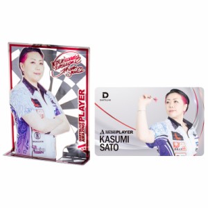 ダーツライブカード DARTSLIVE PLAYER GOODS 第四弾 佐藤かす美選手 メタルプレート付き