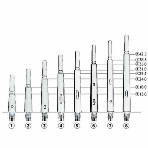 ダーツ シャフト フィットシャフト ギア ノーマルスピン クリア