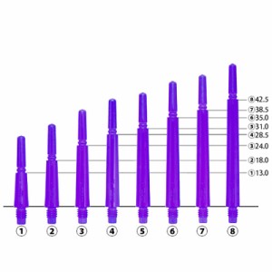 ダーツ シャフト フィットシャフト ギア ノーマルスピン クリアパープル