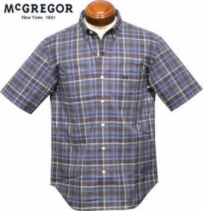 【セール】 マグレガー ボタンダウン半袖シャツ メンズ 111162506 手洗い可 半袖シャツ L