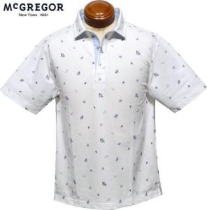 【セール】 マクレガー 半袖ポロシャツ メンズ 111625104 手洗い可 アロハシャツ 半袖シャツ McGREGOR L
