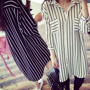 白黒 ストライプ ワンピースの通販 Au Pay マーケット